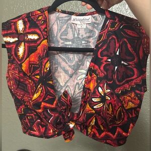 Rare Tiki two piece playsuit